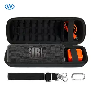 High quality customized long EVA hard shell waterproof speaker travel hard shell cable dirt bag box cover protection speaker bag