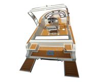 Nouveau design 700 560 V profond 23ft 18ft hors-bord V profond Yacht en aluminium soudé à vitesse de luxe Bateau de pêche en mer