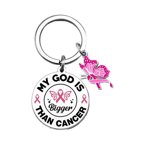 Брелок VIESUJI для женщин: сознательность и поддержка при раке молочной железы, поджелудочной железы, яичников и мочевого пузыря. Подарок для женщин, переживших рак молочной железы. - Product Image 1