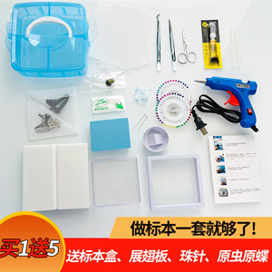 Butterfly Specimen Display Box White Frame Rectangle Shape DIY Craft Material Kit For Insect Collection - Product Image 2