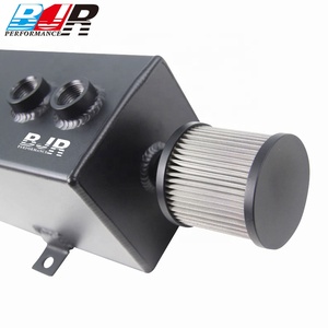 Bjr อะไหล่<span class=keywords><strong>รถ</strong></span>แข่งสากล breathertank 1L 2L อลูมิเนียมจับน้ำมันกระป๋อง - Product Image 2