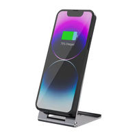 Chargeur sans fil magnétique pliable QI2.0 SDL à vente chaude, support de charge rapide 15W, alliage d'aluminium, port Type-C pour bureau, écouteurs