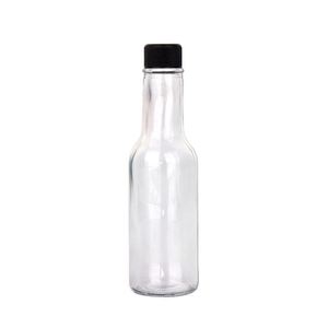 En Venta: Botellas de Vidrio Transparente de 3oz, 5oz y 8oz para Salsa Picante, con Tapa de Rosca de Plástico, Impresión Serigrafiada, Ecológicas y Reciclables para Kombucha - Product Image 3