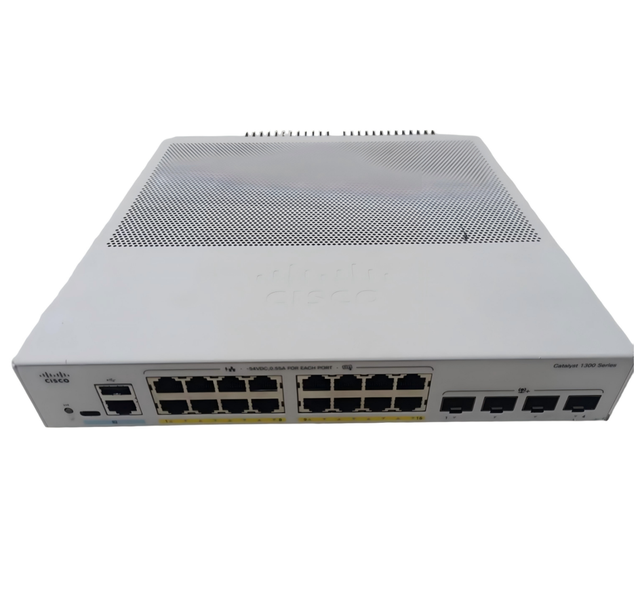 Cisco C1300-16P-4X Enterprise 16-Port 10G SFP+ Switch with PoE Access 1U Rack Mounted