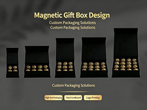EBB High End Eco-Friendly Reusable Recyclable Chocolate Magnetic Gift <b>Box</b> Custom Size with Inner Tray Packaging - Product Image 1
