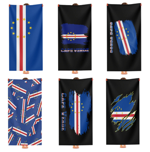 Nouvelle conception, serviette de plage personnalisée Cap-Vert, séchage rapide, absorbante, légère, fine, pour salle de bain, <span class=keywords><strong>piscine</strong></span>, natation - Product Image 1