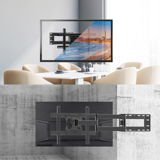 CHARMOUNT MAX VESA 600*400mm Swivel Tilt TV Mount LCD TV Bracket Full Motion Invision TV Wall Mount