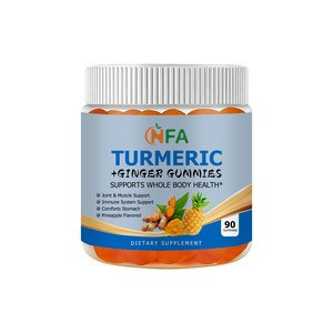 Best Selling Turmeric Ginger Gummies with Turmeric Pineapple Extract Immune System Support and Joint Healthy Maintenance Candy - Product Image 1