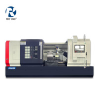 Tour CNC à banc plat CK6180, machine de tournage robuste, longueur maximale 3000 mm, déplacement X/Z, haute rigidité, rouleaux à arbre long, directement de l'usine