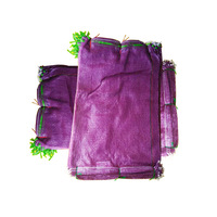 Sacs en filet plastique Leno durables pour l'emballage de palmiers, d'ail, d'oignons, de pommes de terre et de choux, en HDPE et PP, 60x90cm et 52x85cm, Rouge, Jaune, Vert