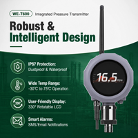 Capteur de pression sans fil LoRa WES WE-T600 en gros, étanche IP67, longue autonomie de la batterie, jauge pour l'irrigation automatique des fermes intelligentes