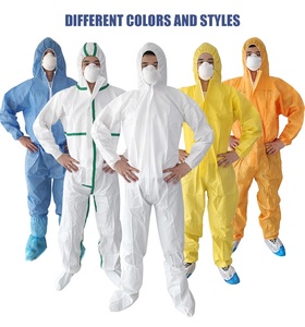 Combinaison jetable antistatique imperméable Junlong avec bottes intégrées pour salle blanche – Protection contre <span class=keywords><strong>les</strong></span> éclaboussures limitée - Product Image 2