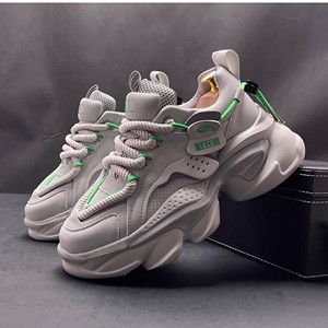 Men's Low Cut Thick Soled <b>Height</b> <b>Increasing</b> Anti-Slip Fashion Skateboarding <b>Shoes</b> New Outdoor Casual Trend Cotton Lining - Product Image 4