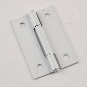 Flat Hinge 50x32mm White Painted 4-Hole Rectangle Cold-Rolled Steel Wall <b>Mounted</b> For Drawer Cabinet Organizers - Product Image 2