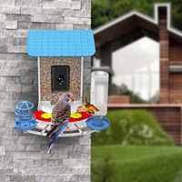 Nanxin, nouveau distributeur d'aliments intelligent pour oiseaux, avec identification d'oiseaux par IA en extérieur, plus de 11 000 espèces d'oiseaux, détection de mouvement, caméra 2MP
