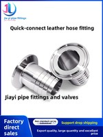 Raccord rapide hydraulique HQL WZ en acier inoxydable 304 316 316L à tête cylindrique, embout DIN ASME 3A, trou de montage 0,25 po 1