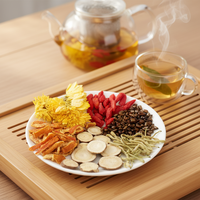 Thé en infusion de chrysanthème et de baies de goji, mélange bienfaisant, sachets individuels, boîte de 120g avec graines de cassia et réglisse