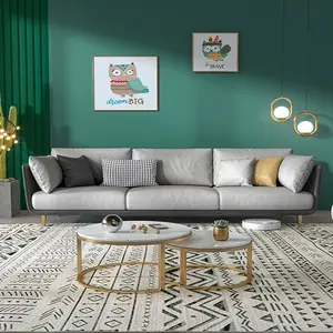 Sofa modern kulit mewah kualitas tinggi desain set sofa kulit penjualan laris untuk ruang tamu