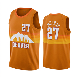 For 27 Murray Red Basketball Jersey Unisex Sleeveless <b>Mesh</b> Tank Top Digital Print Quick Dry Breathable Summer - Product Image 2