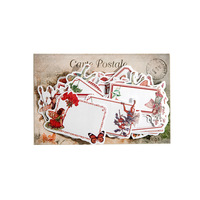 Autocollant fleur pour Journal intime, étiquette autocollante Vintage pour Journal DIY bricolage, matériel de Base, Message 6 modèles, 30 pièces/paquet