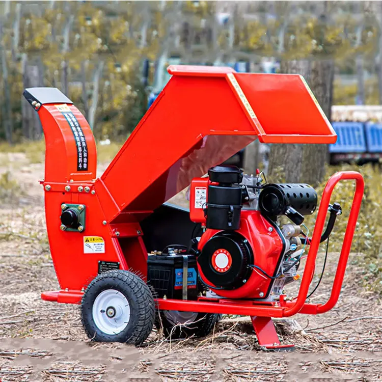 Hot Selling Tak Shredder Tuin Diverse Hout Vergroening Industriële Versnipperaar Mobiele Afval Hout Shredder Versnipperaar Machine