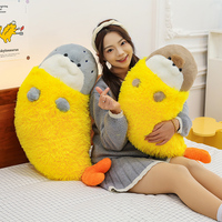 Vente en gros directe usine : Peluche mignonne et kawaii en forme de tête d'écureuil brun avec bras à pinces, cadeau pour enfants