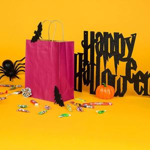 Gift <b>Bag</b> with Handles Small <b>Craft</b> Packaging for Boutique Use Merchandise Retail Birthday Holiday Party Handle Material Paper <b>Bag</b> - Product Image 4