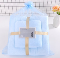 Ensemble de serviettes de bain en tissu polaire corail tricoté warp de haute qualité, rembourré haute densité, doux et absorbant pour maman