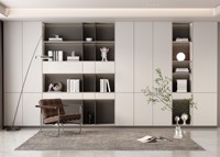 Armoire à livres moderne en bois à 6 niveaux et écologique avec porte cachée pour la maison, le bureau et le salon.