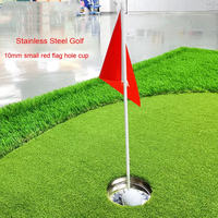 Lot de drapeaux de poteau de golf en acier inoxydable PGM TW022 - 40x20, cible d'entraînement portable en gros pour intérieur/extérieur, idéal pour les écoles