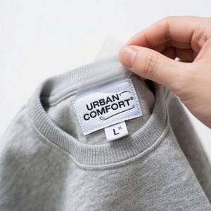 Étiquettes personnalisées imprimées avec logo pour vêtements, en gros, lavables, flexibles, pour tour de cou, thermocollantes, en tissu, sur mesure - Product Image 3
