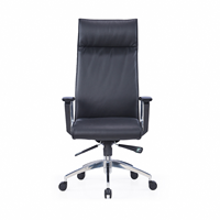Chaise de bureau ergonomique en cuir à prix direct usine, chaise de direction inclinable avec réglage de la taille et pivotante pour l'école