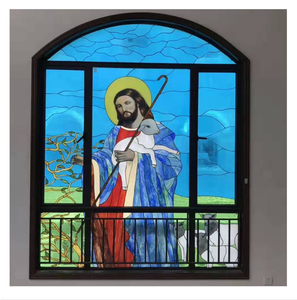 Feuilles de verre artistique teinté, isolées et trempées, à motif personnalisé pour église, salle de bain extérieure, hôtel, <span class=keywords><strong>d</strong></span>ôme, atelier médical - Product Image 6