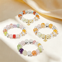 Bracelet Élastique en Cristal de Quartz Rose Naturel de Madagascar, Perles de 12, 14, 16 mm, Grande Pierre Fantôme, Idéal pour Cadeaux Tendance
