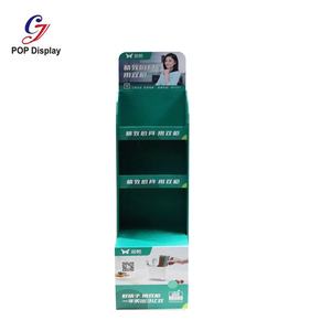 رفوف عرض أرضية من الورق المقوى لعملاء السوبر ماركت صينية متداخلة حامل عرض تروجاني لوازم المطبخ - Product Image 3