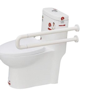 Ji Tu Toilet <b>Grab</b> <b>Bar</b> U-Shaped Anti-Slip Plastic Stainless Steel For Disabled And Elderly Bathroom Safety Support - Product Image 1
