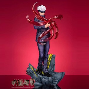 Action Figure in PVC di Samurai, Demon <span class=keywords><strong>Slayer</strong></span> <span class=keywords><strong>Kimetsu</strong></span> No Yaiba, Satoru Gojo con Tecnica Hollow, Scena di Battaglia, Statuetta Espositiva - Product Image 3