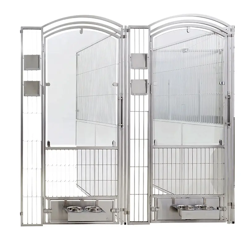 Dog kennel runs AEOLUS factory Wholesale customize Stainless steel Walk-in cage System Large Dog dog kennel runs