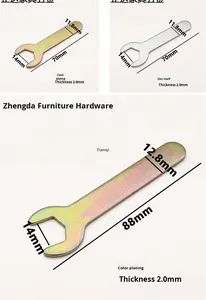 Mini <strong>13mm</strong> 14mm 17mm 4mm 14mm Impact Wrench Single Open End <strong>Spanner</strong> Disposable Carbon Steel Flat Hex Metric System Cheap <strong>Spanner</strong> - Product Image 3