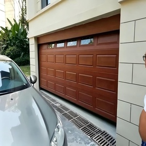 <span class=keywords><strong>Porte</strong></span> <span class=keywords><strong>de</strong></span> <span class=keywords><strong>garage</strong></span> sectionnelle résidentielle automatique isolée en aluminium avec télécommande et système anti-pincement pour villa - Product Image 5