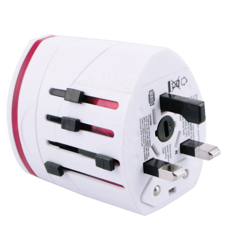 Universal Travel Adapter USB Charger, Wall Power Travel Adaptor, Multi Plug
