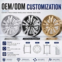 JOYEE Jantes forgées sur mesure monobloc 6061-T6 à rayons multiples 18 19 20 21 22 pouces 5x112 5x120 5x130 PCD pour Mercedes BMW Audi