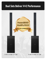 Système de sonorisation L-solution HUGE Series 2500W, amplificateur et enceintes très demandés pour les spectacles sur scène et les événements DJ, avec entrée 110V/220V