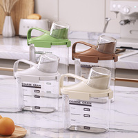 Nouveau design pot à grains de cuisine anti-insectes boîte de conservation transparente étanche à l'humidité distributeur de seau à riz boîte de stockage des aliments