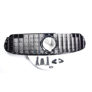 Grille avant sport GT noire et argentée en maille pour Mercedes-Benz GLC-Class X253, compatible avec le modèle 2020 - Product Image 1