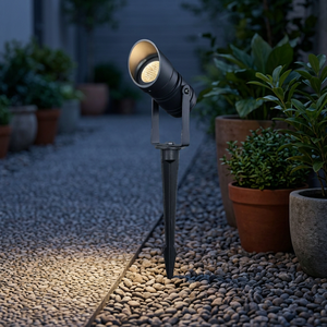 Lumière LED de jardin paysagère à piquet, étanche IP67, en aluminium, AC 85-265V, blanc chaud, 3W, CRI 82, 500 lumens, 60° de faisceau - Product Image 3