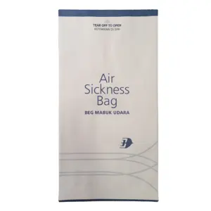 航空会社の使い捨て嘔吐バッグシックサック用エアシックバッグ