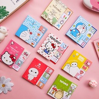 Blocs-notes autocollants créatifs japonais et coréens, mignons animaux de dessin animé, autocollants pour messages, vente en gros pour l'école