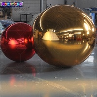 Esfera de Globo Espejo Inflable Gigante de PVC Personalizada - Impermeable, Tamaños Personalizables para Publicidad en Fiestas