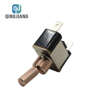 Customized Golden Brass Toggle <strong>Switch</strong> 125~250V <strong>2</strong>-Pin Metal Wall Light <strong>Switch</strong> For Home Bar Hotel Car &amp; Machine - Product Image 5